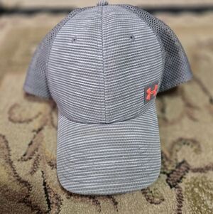 Under Armour Striped Gray and Orange Cap